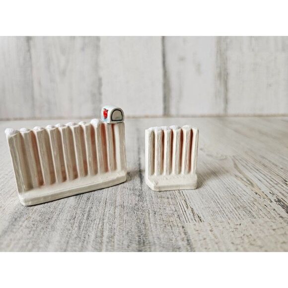 Walter brockmann fence mailbox vintage accessory Xmas decor set - Picture 3 of 5